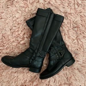 AeroSoles Black Winter Riding Boots
